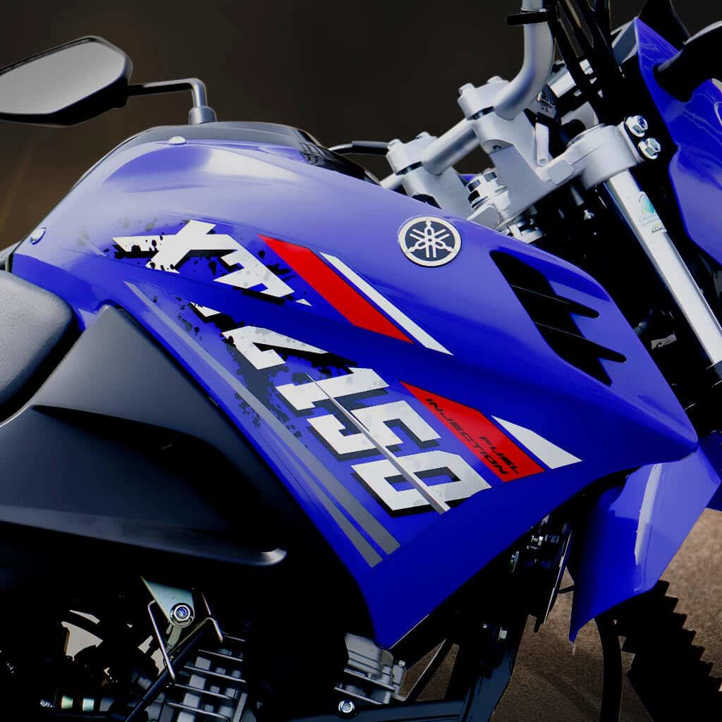 moto xtz 150 azul vendida por casa pellas